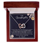 To My Granddaughter| Interlocking Hearts necklace