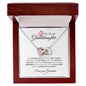 My Beautiful Granddaughter | Interlocking Hearts necklace
