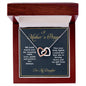 "A Mother's Prayer" | For My Daughter - Interlocking Hearts Necklace