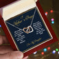 "A Mother's Prayer" | For My Daughter - Interlocking Hearts Necklace