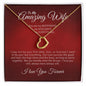To My Amazing Wife | Delicate Heart Necklace