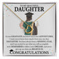 "Beautiful Daughter"| Graduation Gift| Celebrate Her Achievements and Success| Delicate Heart Necklace