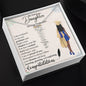 "To My Daughter" | So Proud of You | Graduation| Personalized Vertical Name Necklace
