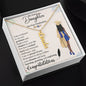 "To My Daughter" | So Proud of You | Graduation| Personalized Vertical Name Necklace