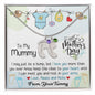 To My Mummy - Custom Baby Feet Necklace with Birthstone