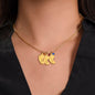To My Beautiful Mommy - From Your Tummy | Custom Baby Feet Necklace with Birthstone