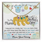 To My Mummy - Custom Baby Feet Necklace with Birthstone