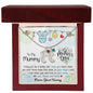 To My Mummy - Custom Baby Feet Necklace with Birthstone