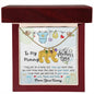 To My Beautiful Mommy - From Your Tummy | Custom Baby Feet Necklace with Birthstone