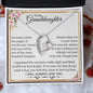 To My Granddaughter | Always Love You| Forever Love Necklace