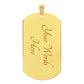 To My Son - Always Keep Me in Your Heart - Dog Tag Necklace