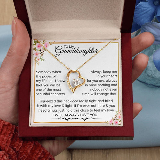 To My Granddaughter | Always Love You| Forever Love Necklace