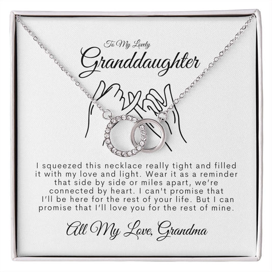 To My Granddaughter| All My Love| Perfect Pair Necklace